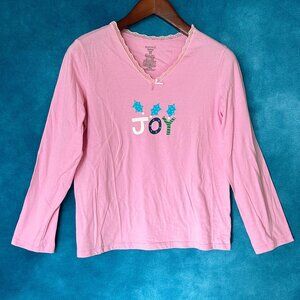 SimplyBasic 'Joy' Sleepwear Pajama Shirt, Size 4-6